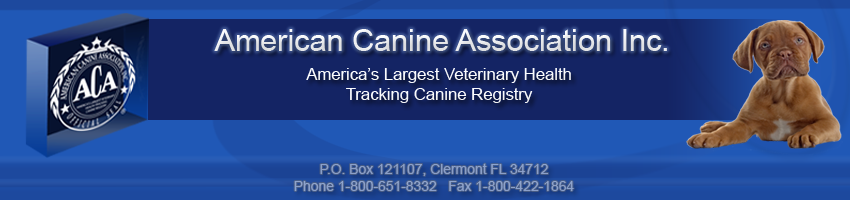 ACA Amerian Canine Association FAQ